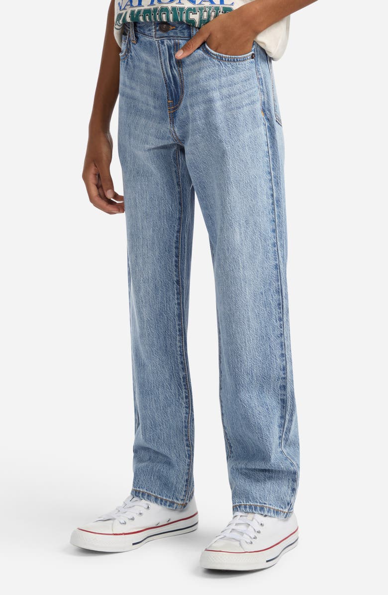 abercrombie kids Kids' Loose Fit Jeans, Alternate, color, Mgmlegit