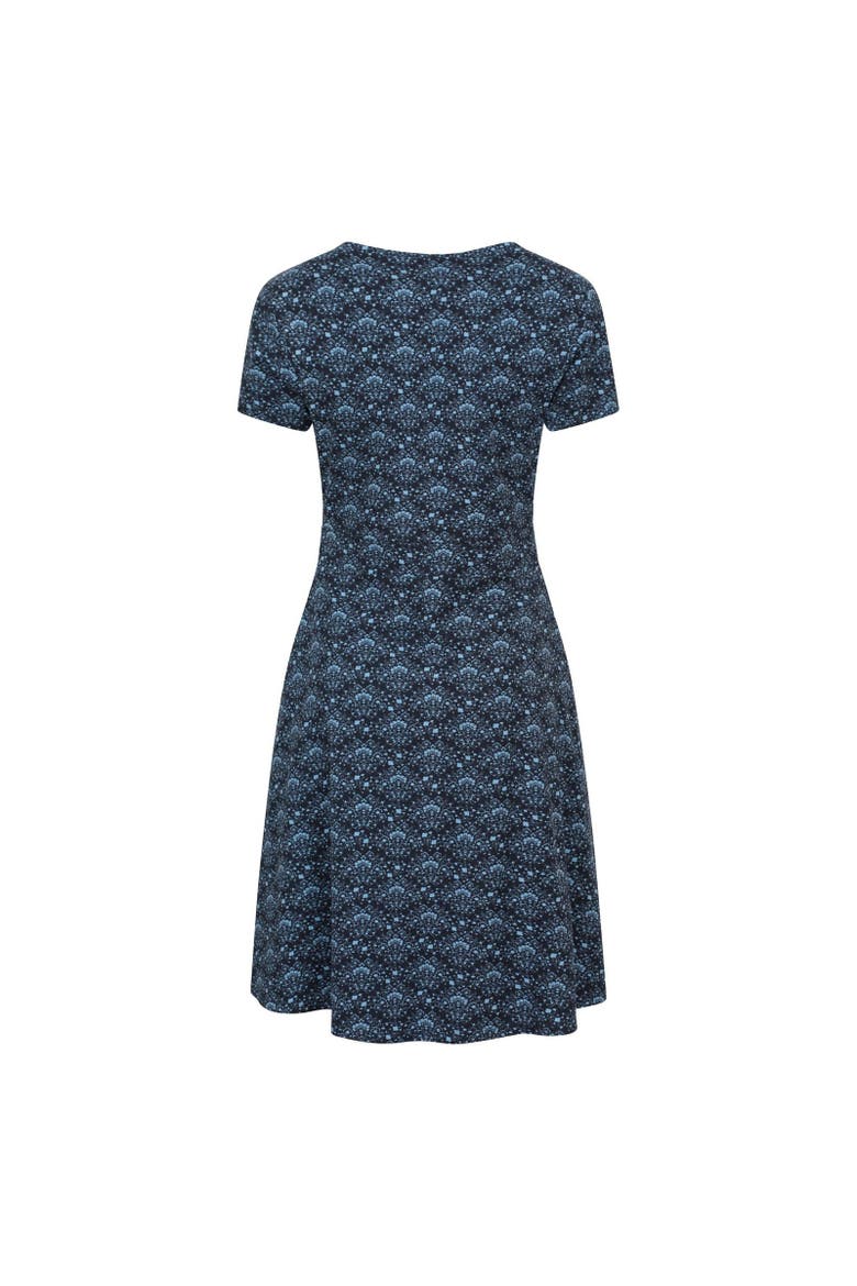 Orchid Floral UV Protection Dress, Alternate, color, Navy