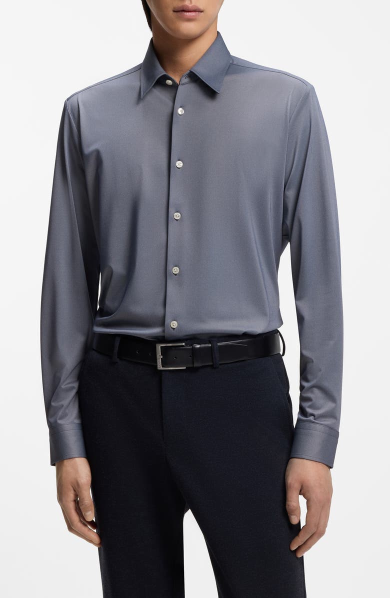 BOSS P-Liam Button-Up Shirt, Main, color, Open Blue