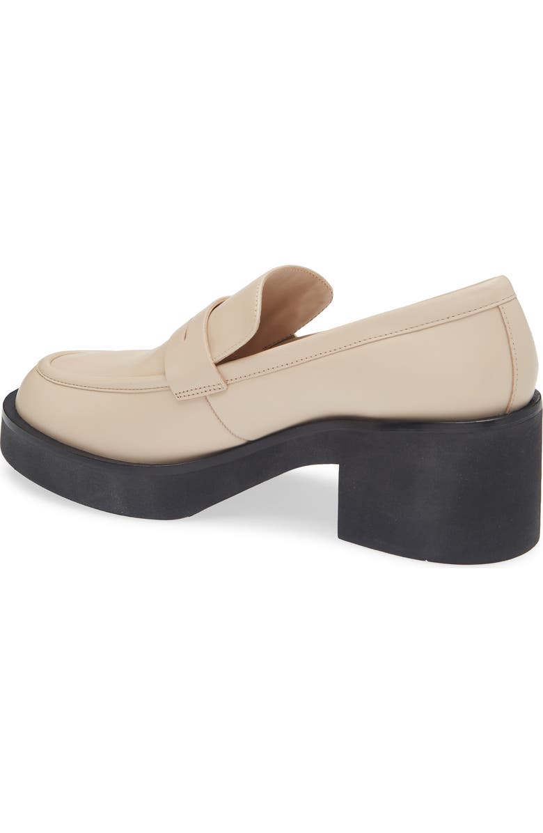 Stuart Weitzman Sussex Loafer, Alternate, color, Museline/ Black