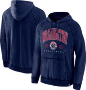FANATICS Men's Fanatics Branded Heather Navy Washington Wizards Foul Trouble Snow Wash Raglan Pullover Hoodie