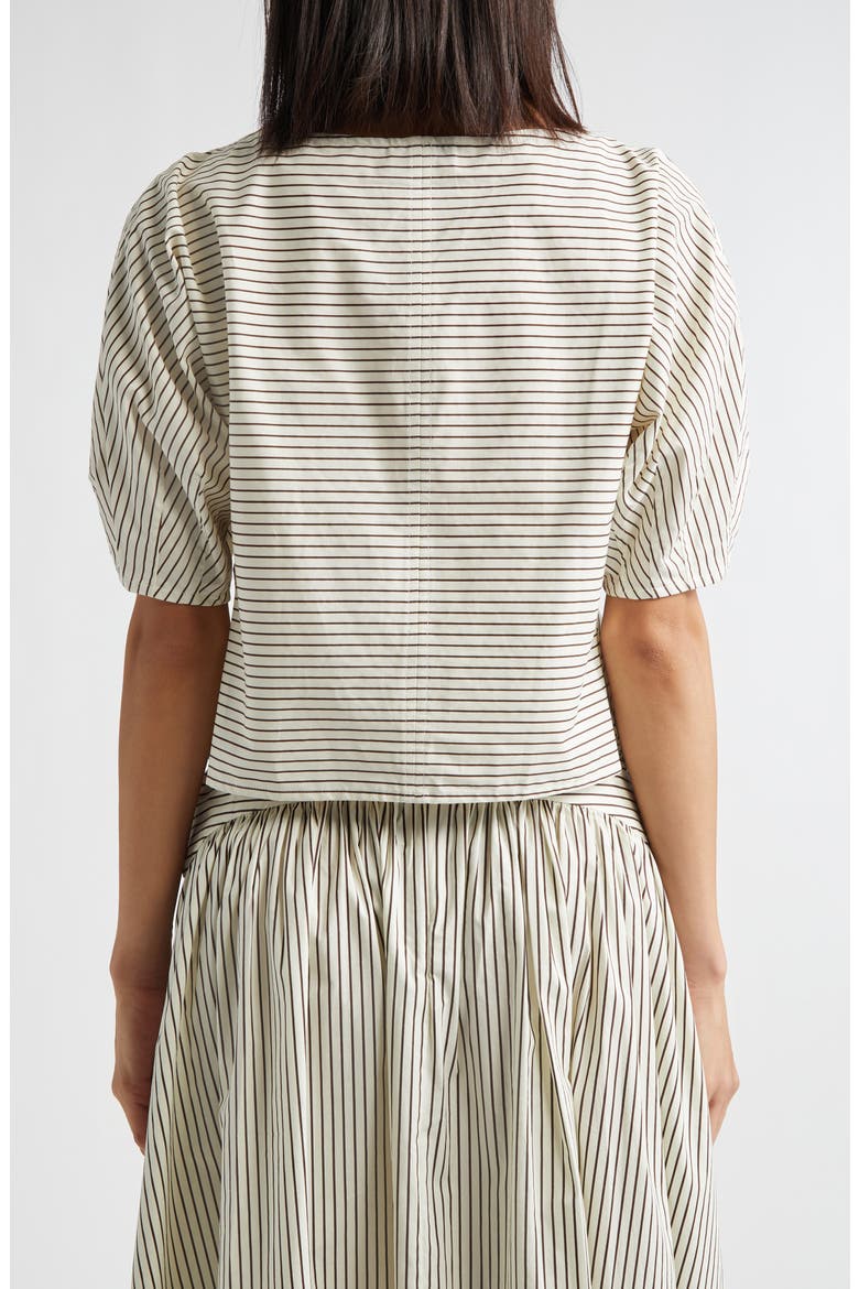 Didi Stripe Top, Alternate, color, IVORY/ DARK OAK MICRO STRIPE