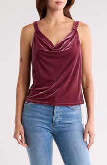 Tart Fern Velvet Cowl Neck Camisole