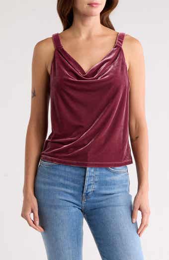 Tart Fern Velvet Cowl Neck Camisole