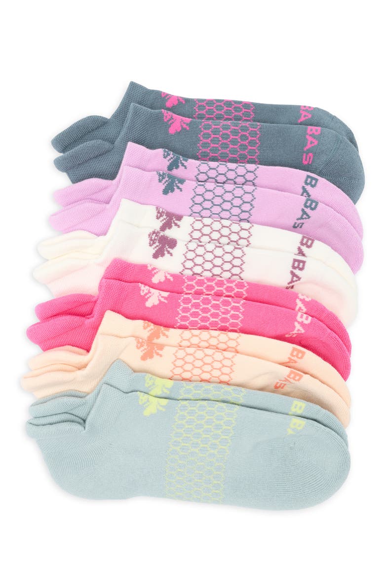 Assorted 6-Pack Solid Ankle Socks, Main, color, WILDFLOWER MIX