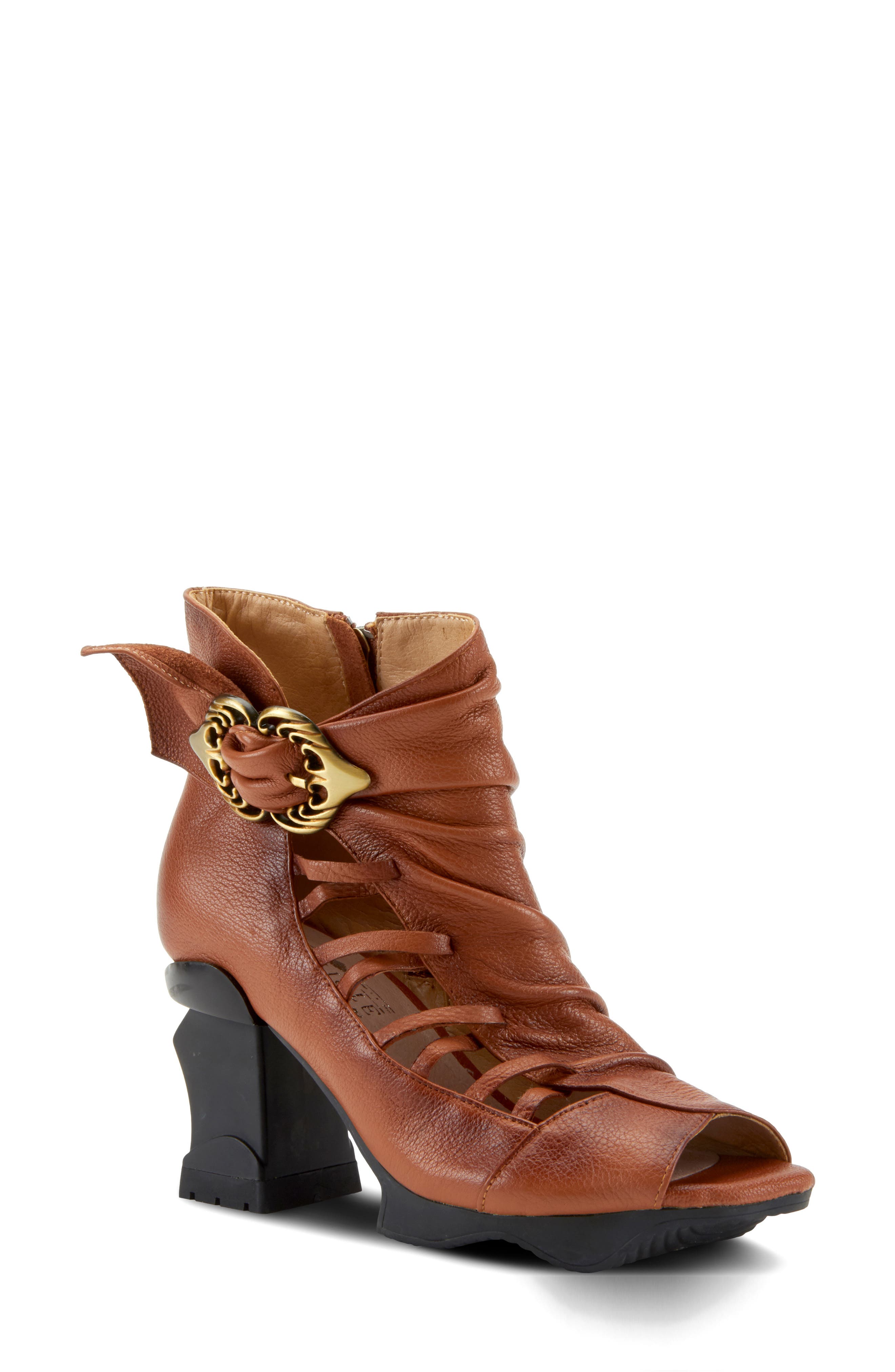 L'Artiste Nesgara Sandal, Main, color, CAMEL LEATHER
