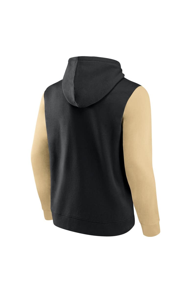 FANATICS Men's Fanatics Black/Gold New Orleans Saints Outline Pullover Hoodie, Alternate, color, Black