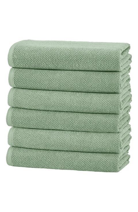 Cotton 6-Pack Textured Hand Towels