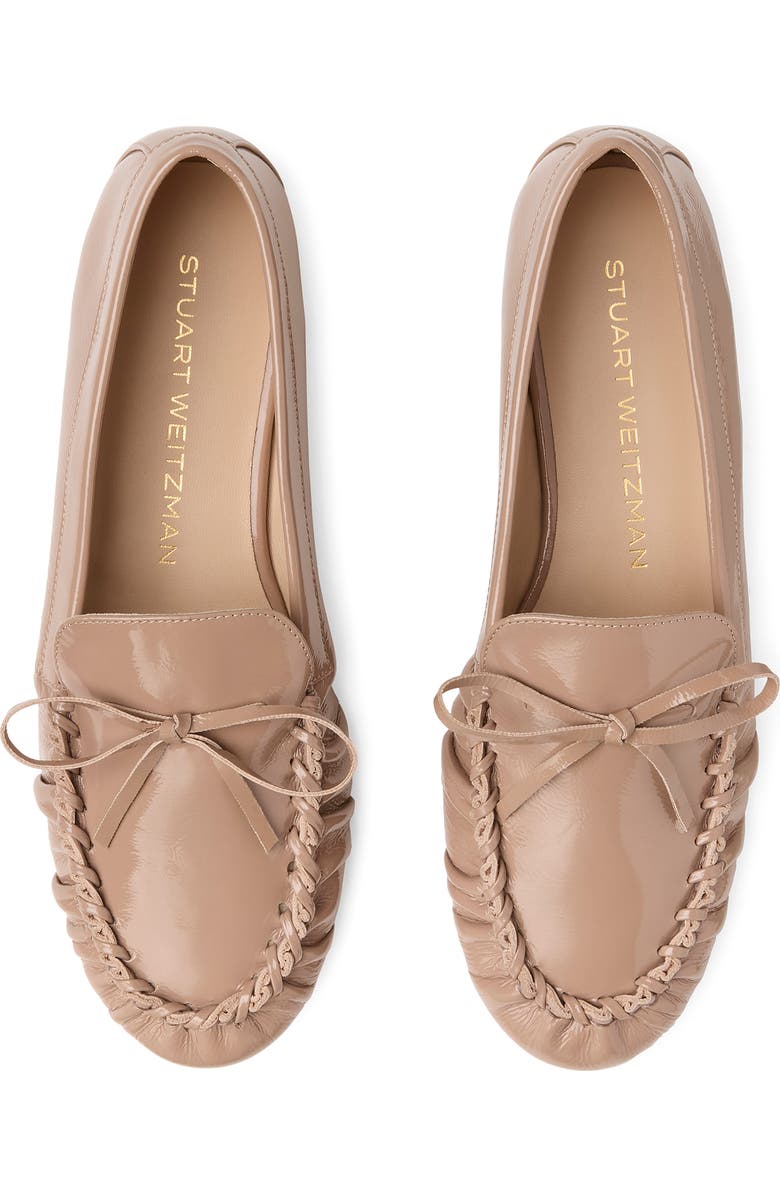 Stuart Weitzman Britt Bow Loafer, Alternate, color, Fawn