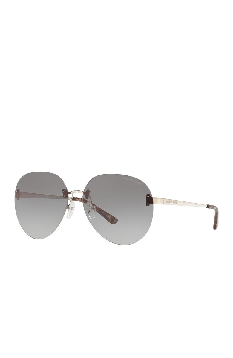Michael Kors 60mm Rimless Round Sunglasses, Main, color,
