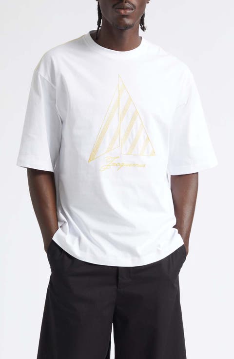 The Voilier Embroidered Cotton Jersey T-Shirt