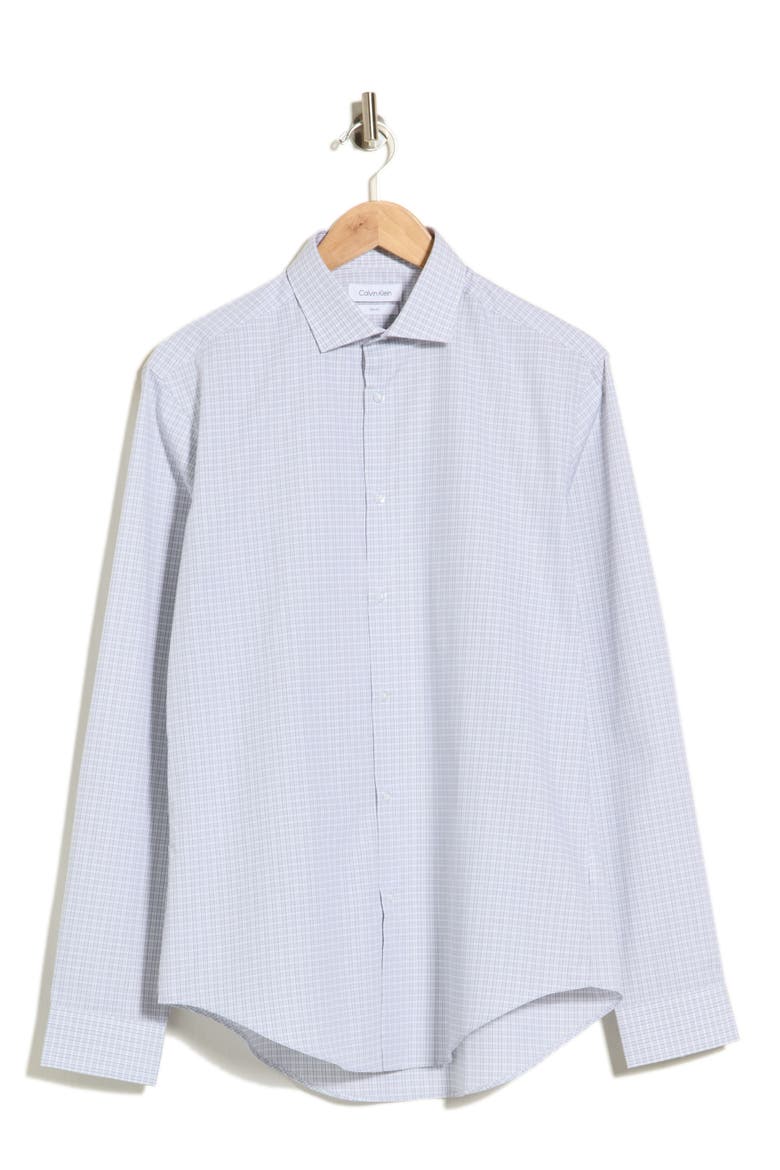 Slim Fit Plaid Dress Shirt, Alternate, color, GREEN MULTI