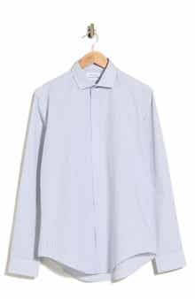 Slim Fit Plaid Dress Shirt