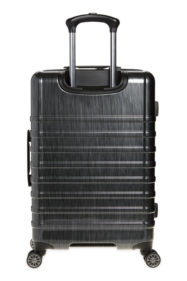 Rollmaster™ Lite 2 24-Inch Expandable Medium Checked Hardside Spinner Luggage, Alternate, color, BLACK