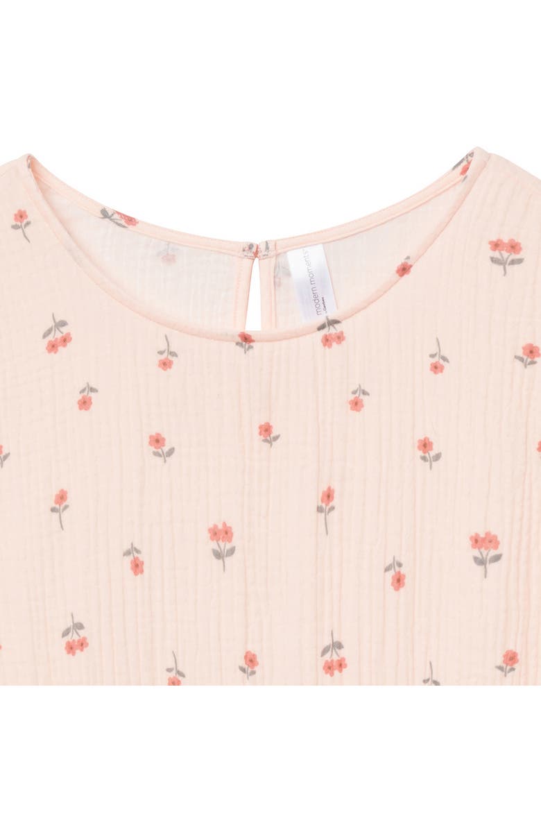 Modern Moments Mommy & Me Gauze Dress, Alternate, color, Light Pink Daisies