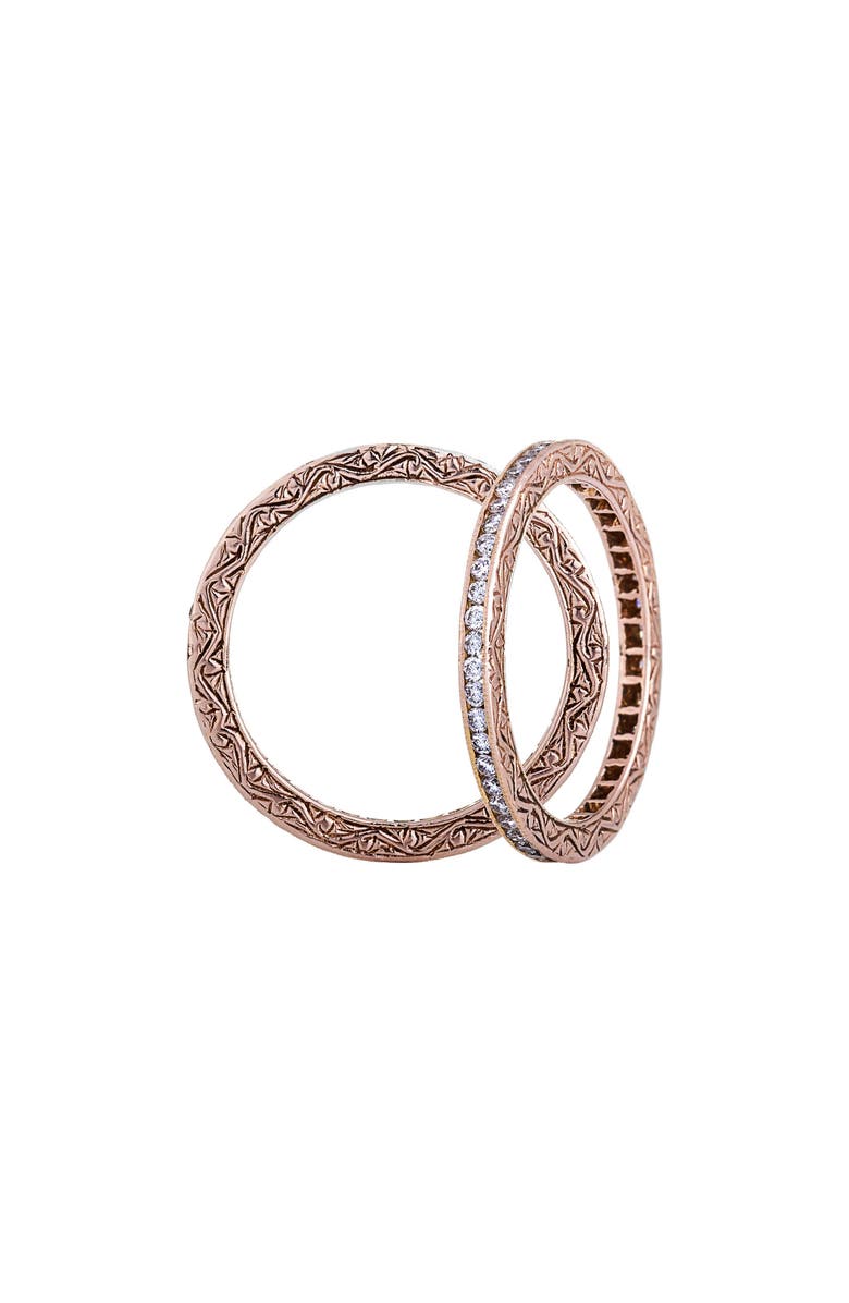 Sethi Couture Channel Set Diamond Ring, Alternate, color, Rose Gold
