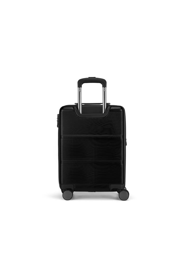 Brussels 3 Piece Hardside Luggage Set with Expansion, Alternate, color, Black