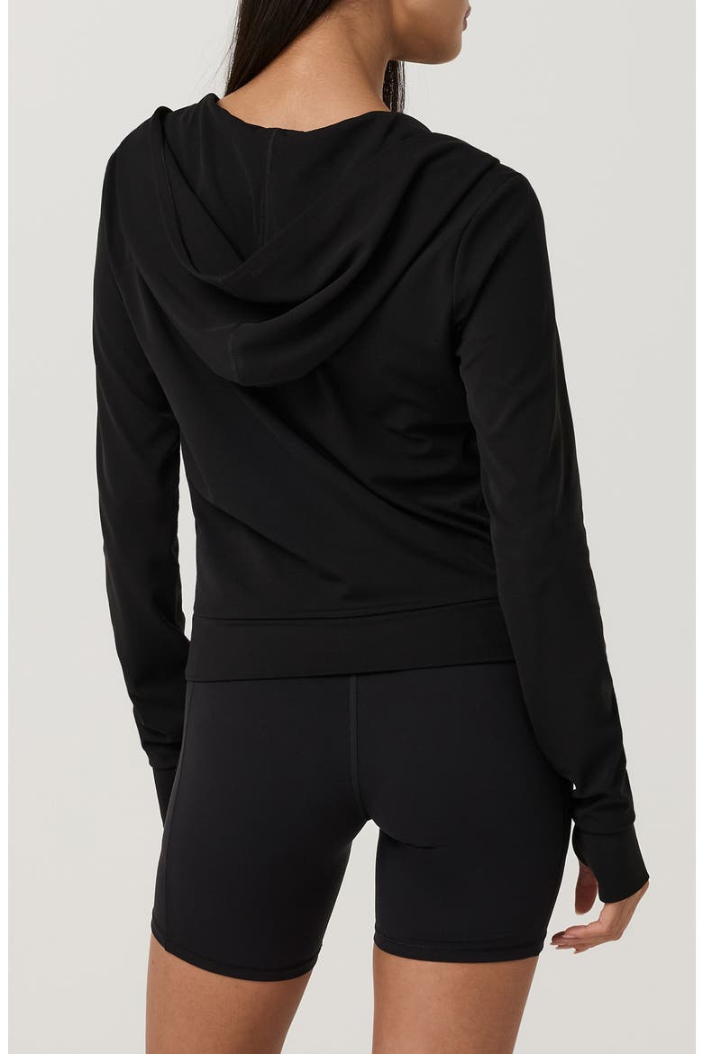 Allthefeels Full Zip Performance Hoodie, Alternate, color, BLACK