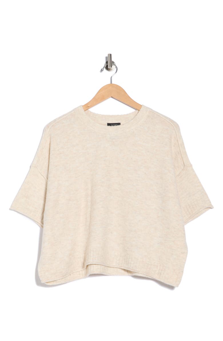 Halogen<sup>®</sup> Exposed Seam Drop Shoulder Sweater, Alternate, color, Malted