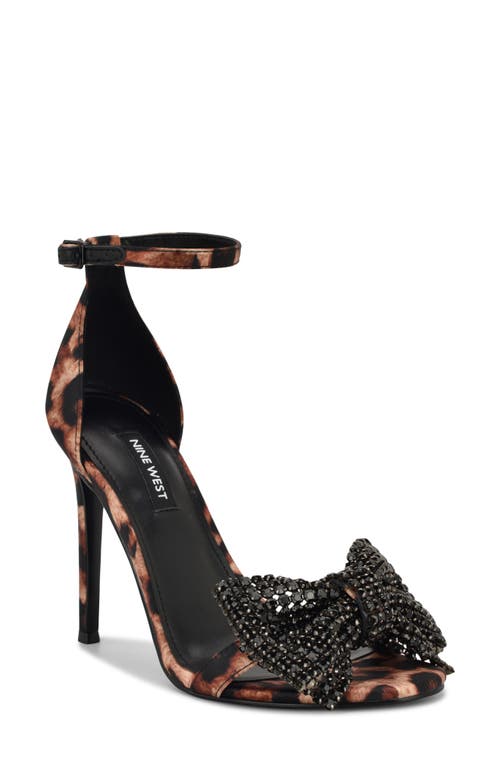 Nine West Tansie Ankle Strap Sandal In Brown