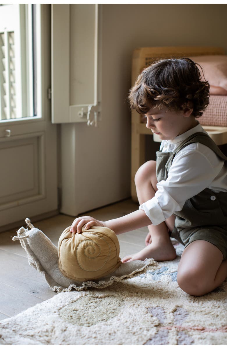 Lorena Canals Lazy Snail Cushion, Alternate, color, Natural Honey