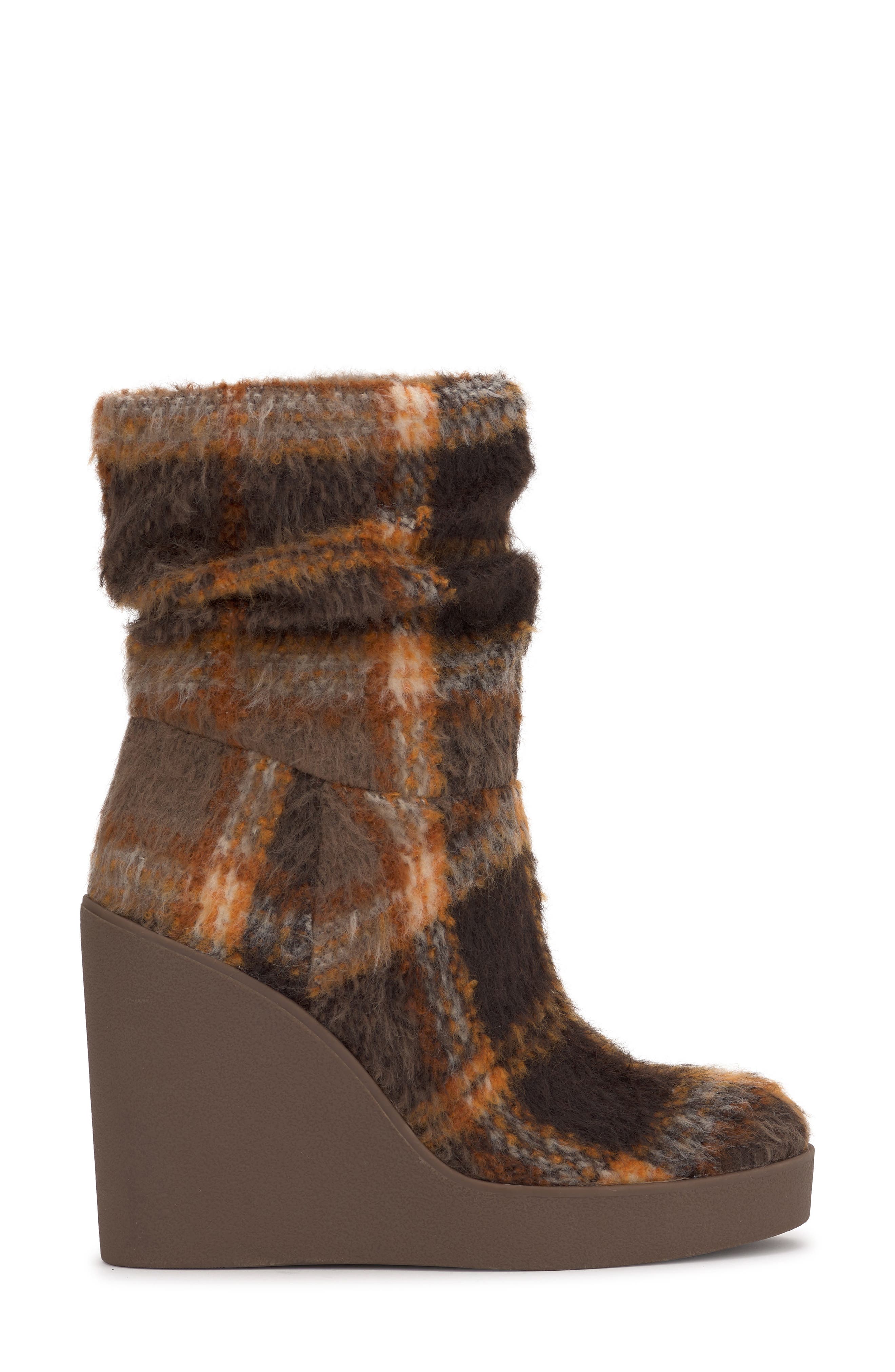 Jessica Simpson Mynette Slouch Platform Wedge Bootie, Alternate, color, Mocha Combo