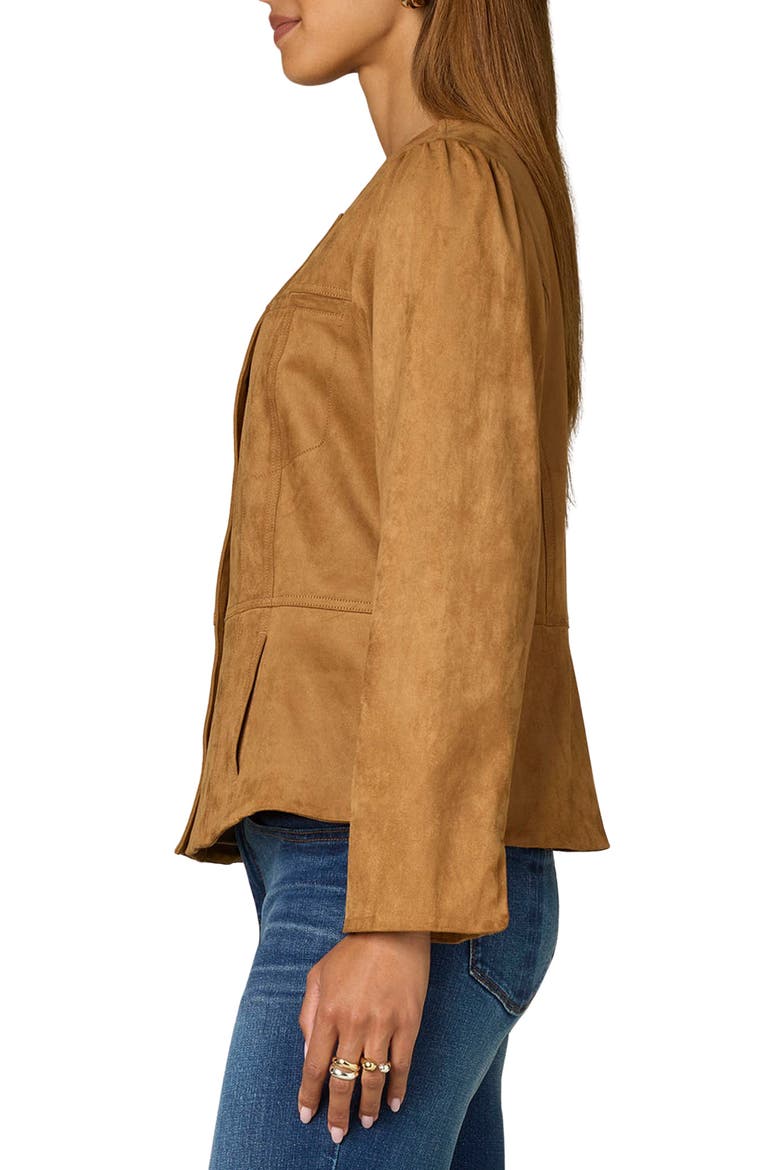 Peplum Jacket, Alternate, color, CALT CARAM
