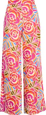 SUGARLIPS Nomi Floral Elena Wide Leg Pants