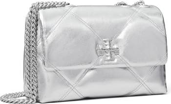 Small Kira Quilted Metallic Leather Shoulder Bag
