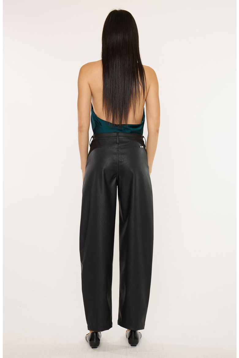 Darlene High Rise Barrel Pants, Alternate, color, Black