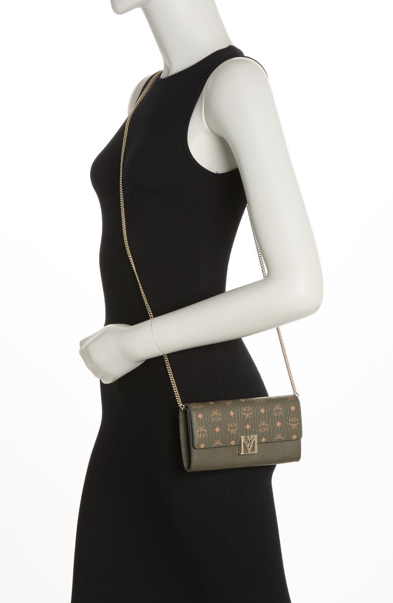 MCM Travia Visetos Wallet on a Chain, Alternate, color, 