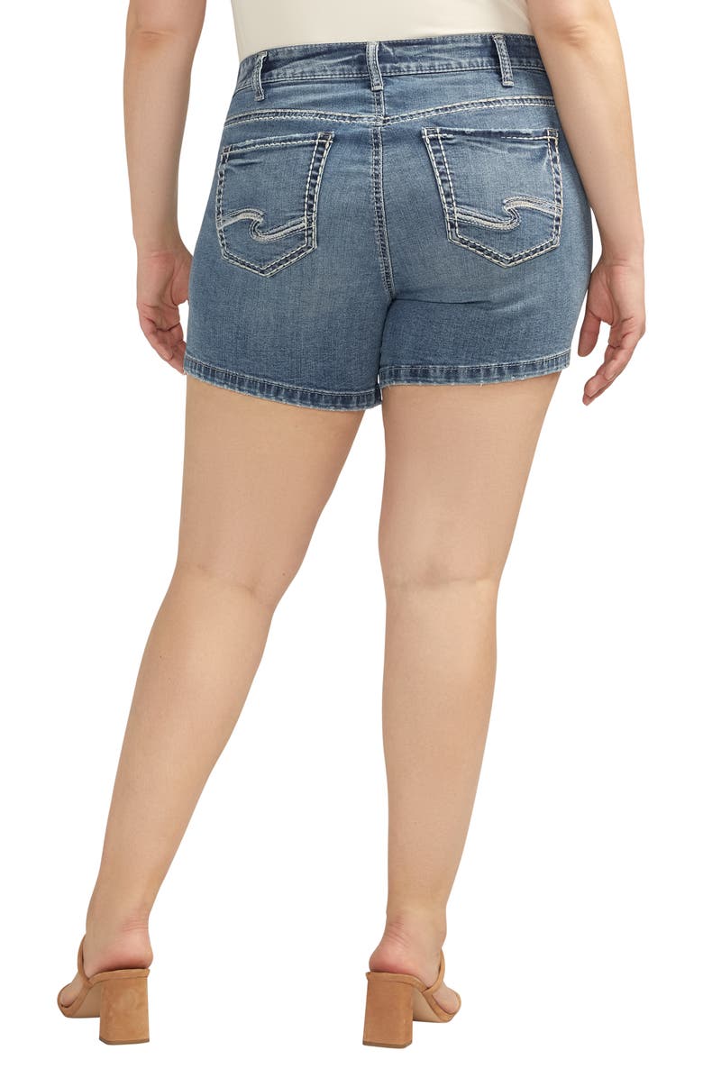 Silver Jeans Co. Elyse Mid Rise Denim Shorts, Alternate, color, 