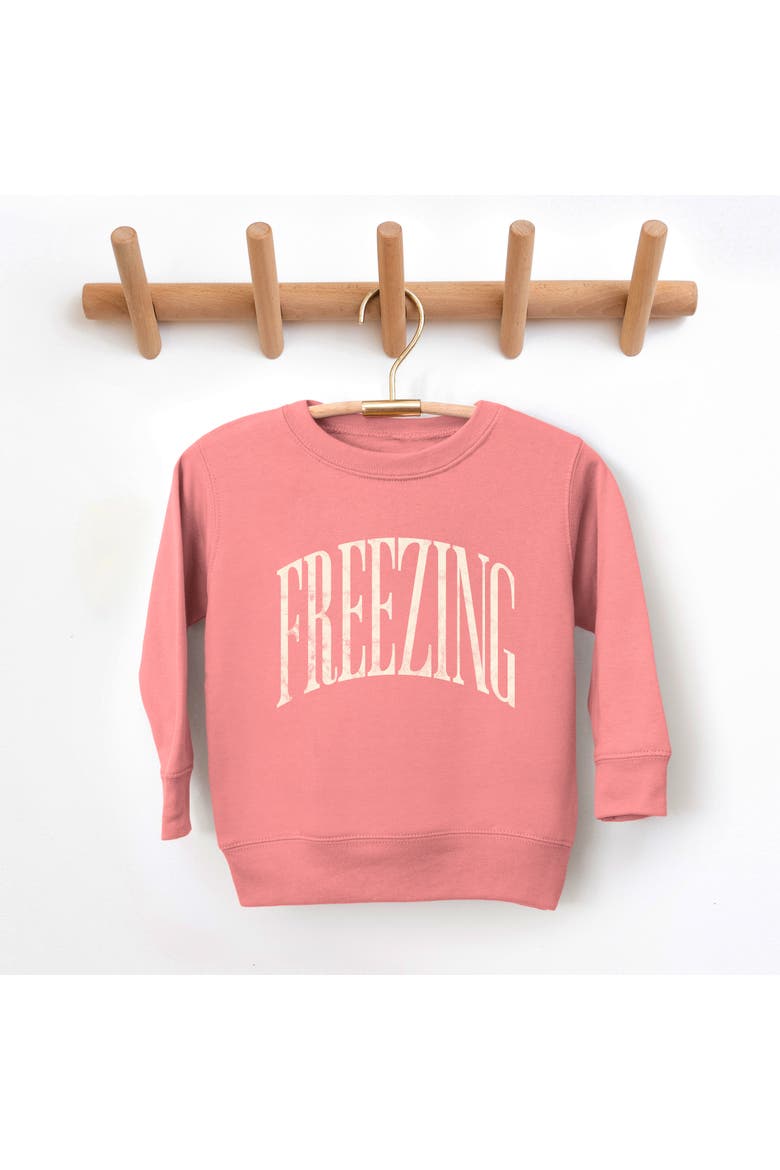 Freezing Arched Sweatshirt Toddler, Alternate, color, Mauve
