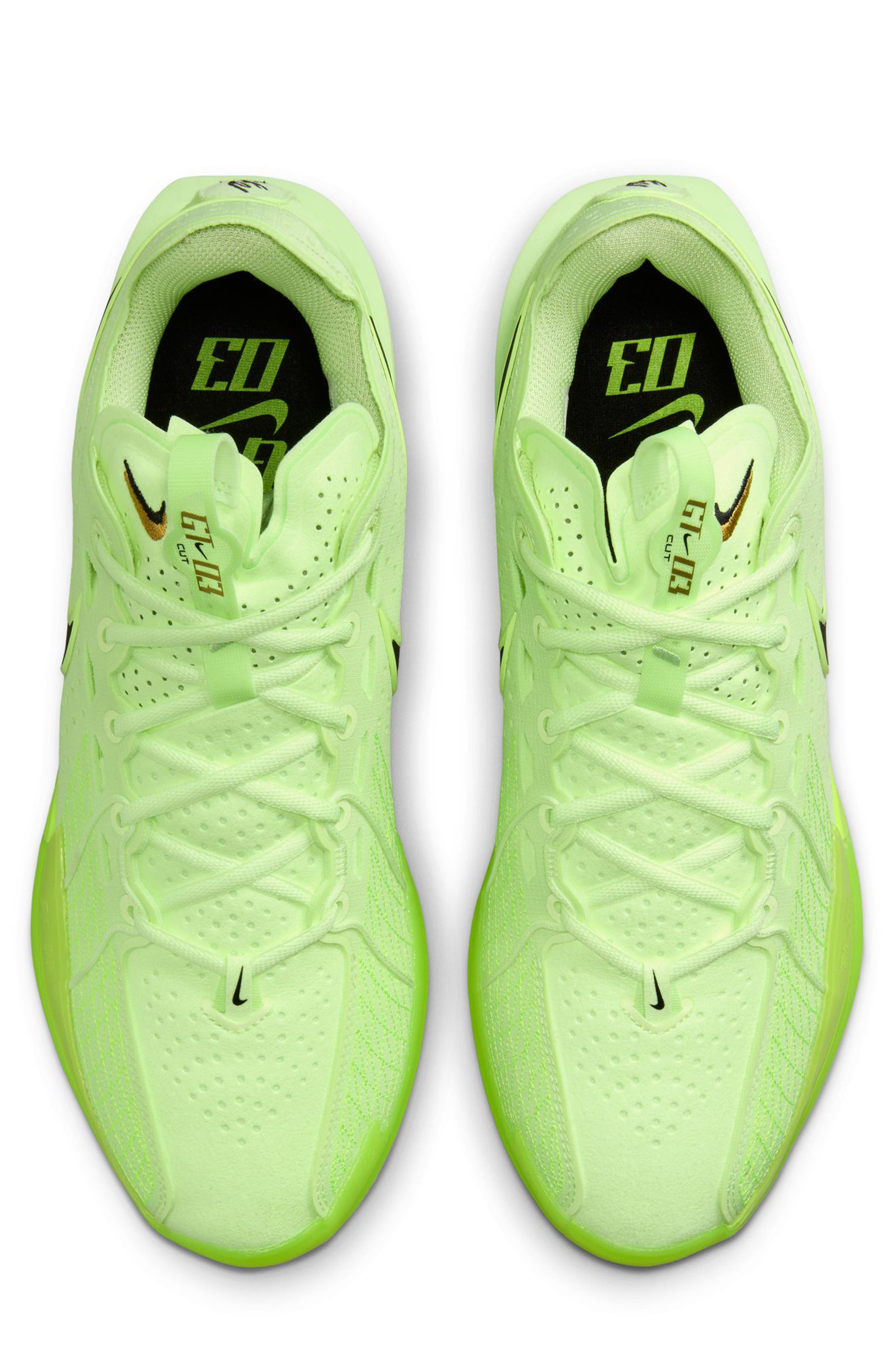 Nike G.T. Cut 3 Sneaker, Alternate, color, Barely Volt/ Black