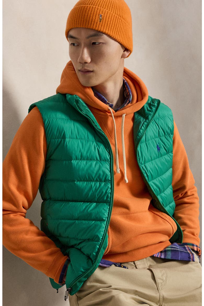 Cotton Blend Fleece Hoodie, Alternate, color, ORANGE