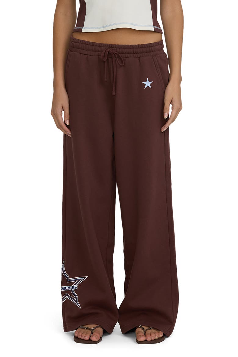 Star Crossed Fleece Pants, Main, color, TEAK