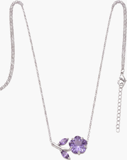 Modenaire Crystal Daisy Flower Pendant Necklace