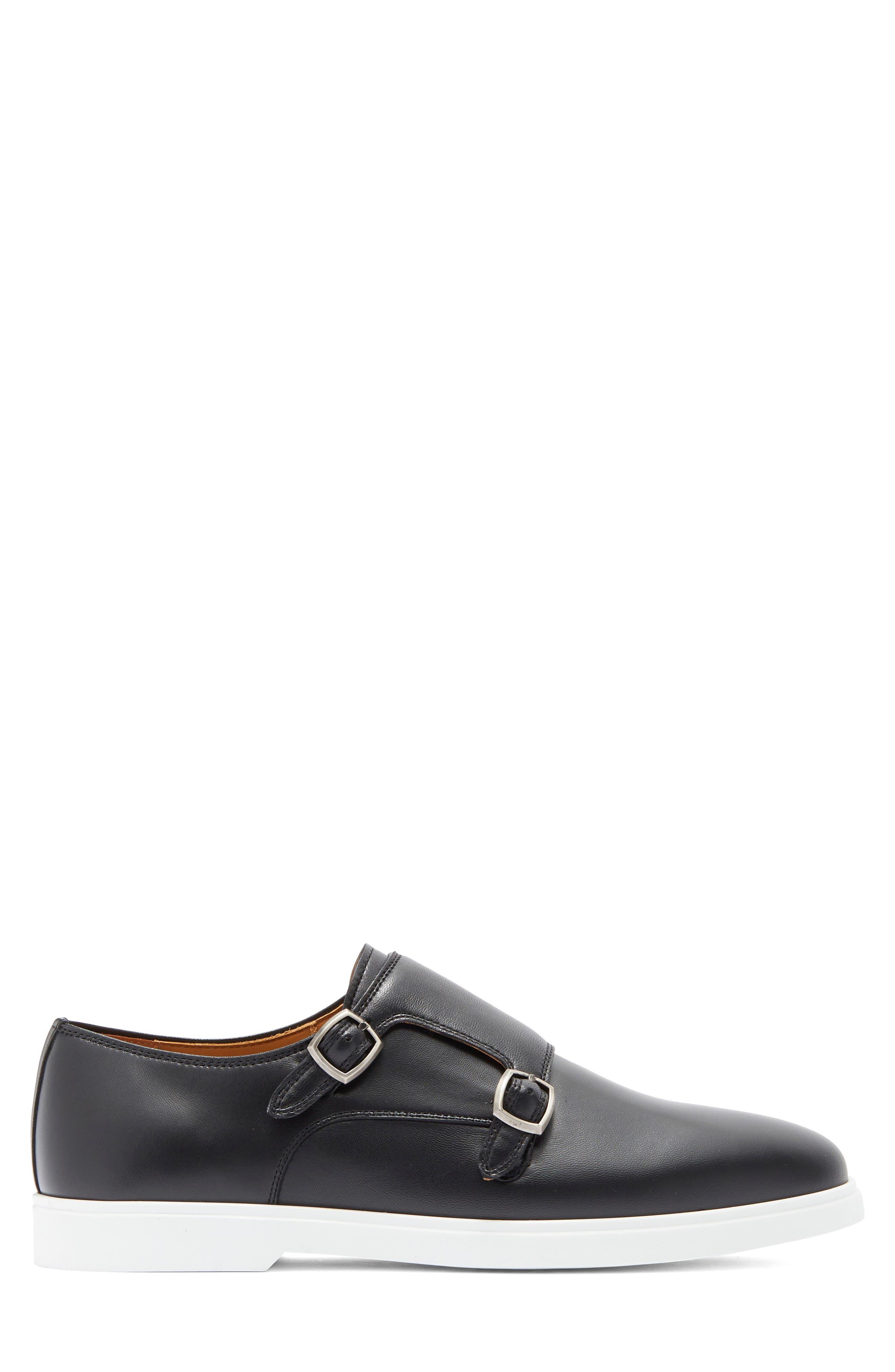 Magnanni Lobo Double Monk Sneaker, Alternate, color, Black