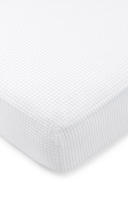 Domani Home Print Portable Crib Sheet In Oxford