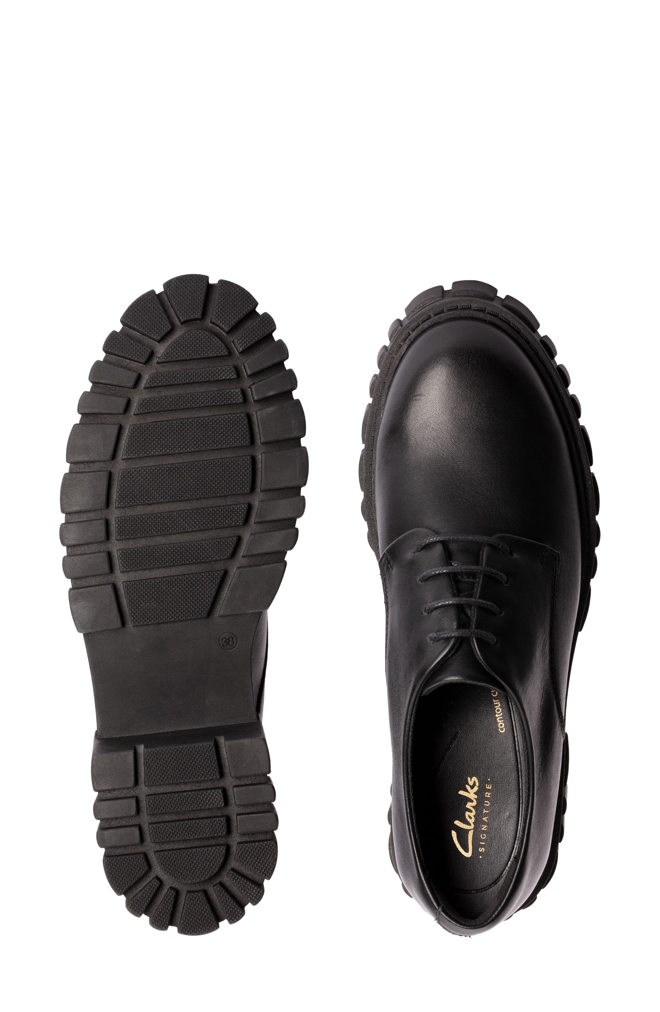 Page Walk Leather Derby, Alternate, color, BLACK LEATHER