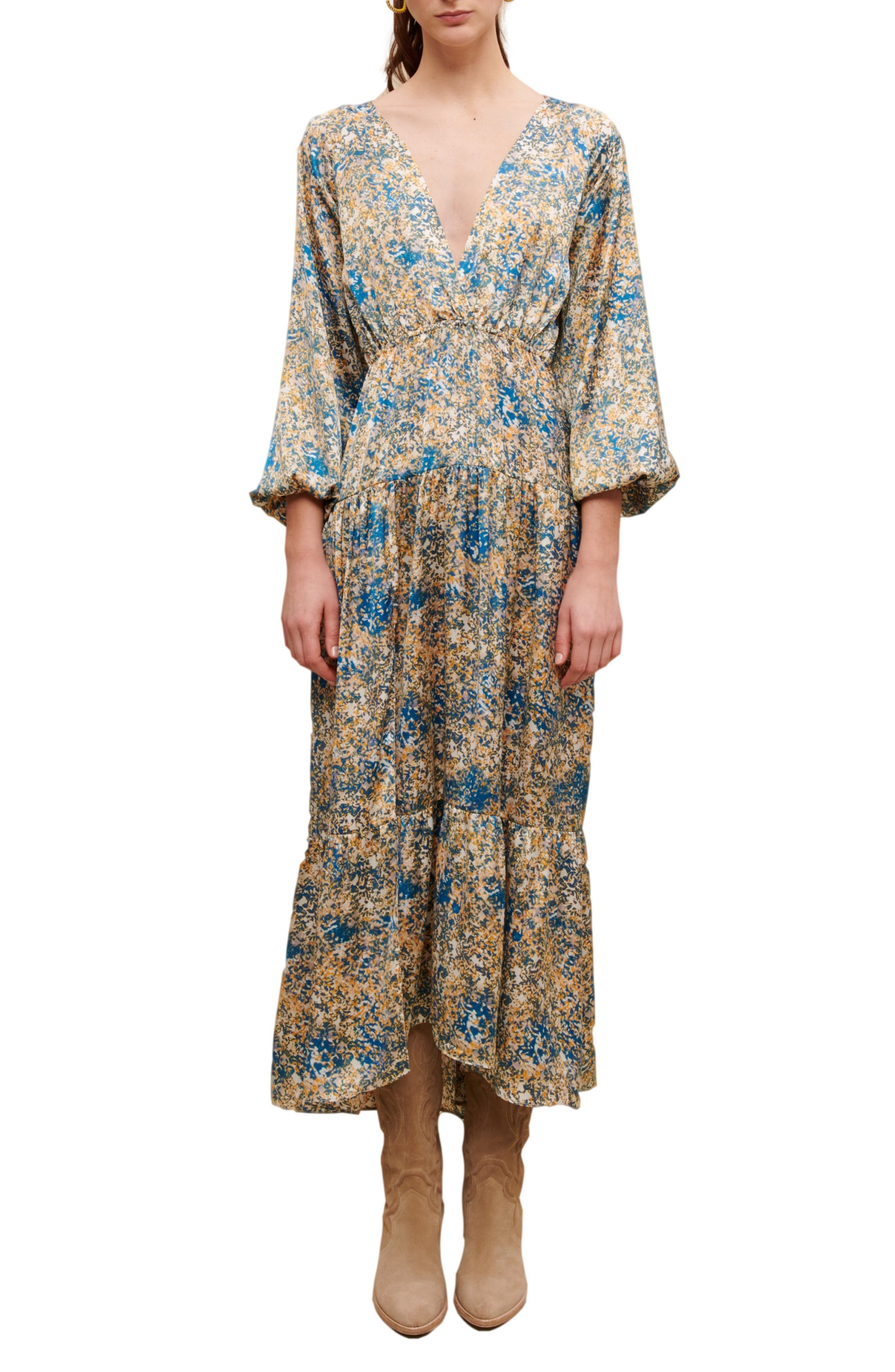 Ritache Floral Print Belted Dress - image 2