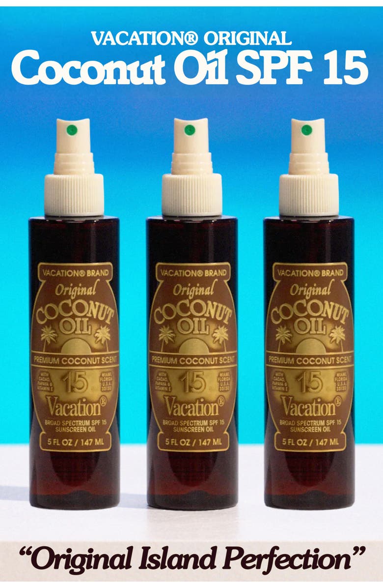 Vacation Original Coconut Oil Spray Sunscreen SPF 15, Alternate, color, 