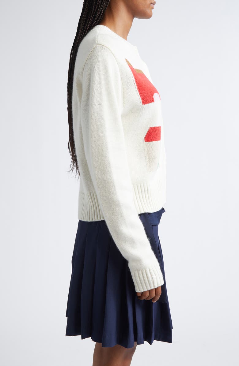 Stine Goya Crop Jacquard Cardigan, Alternate, color, Refugios