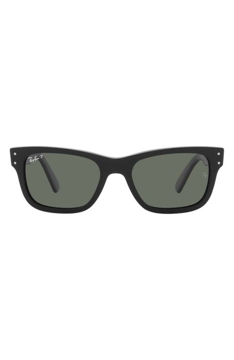 Mr Burbank 55mm Polarized Rectangle Sunglasses
