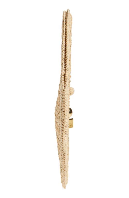 Jacquemus Le Petit Rond Raffia Shoulder Bag In Natural 142