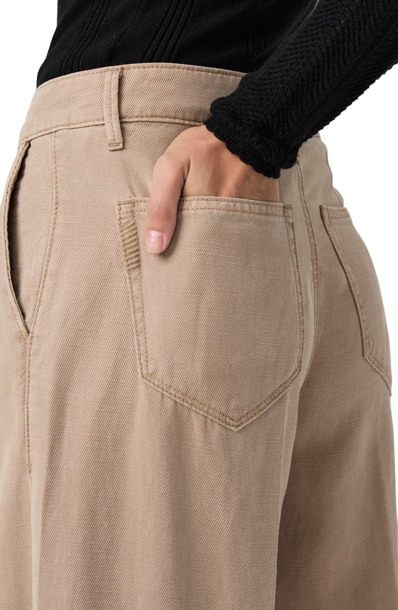 PAIGE Aurora Pleated Wide Leg Pants, Alternate, color, Vtgflgstne