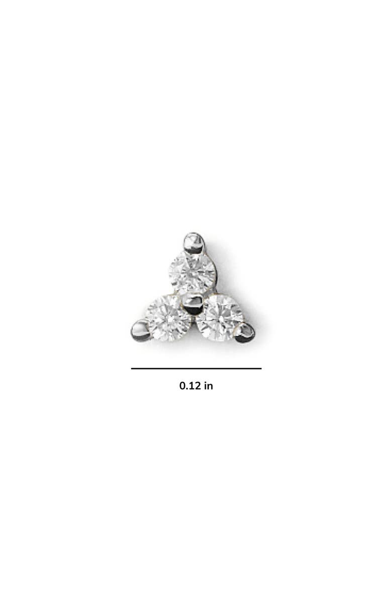 Small Stud Earring - Zara, Alternate, color, Silver