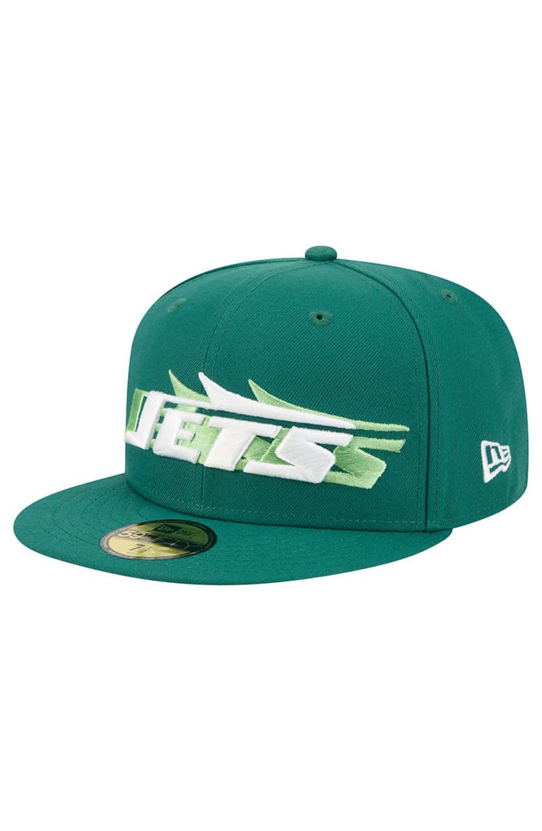 New Era Men's New Era Green New York Jets Tri-Hit 59FIFTY Fitted Hat, Main, color, Green