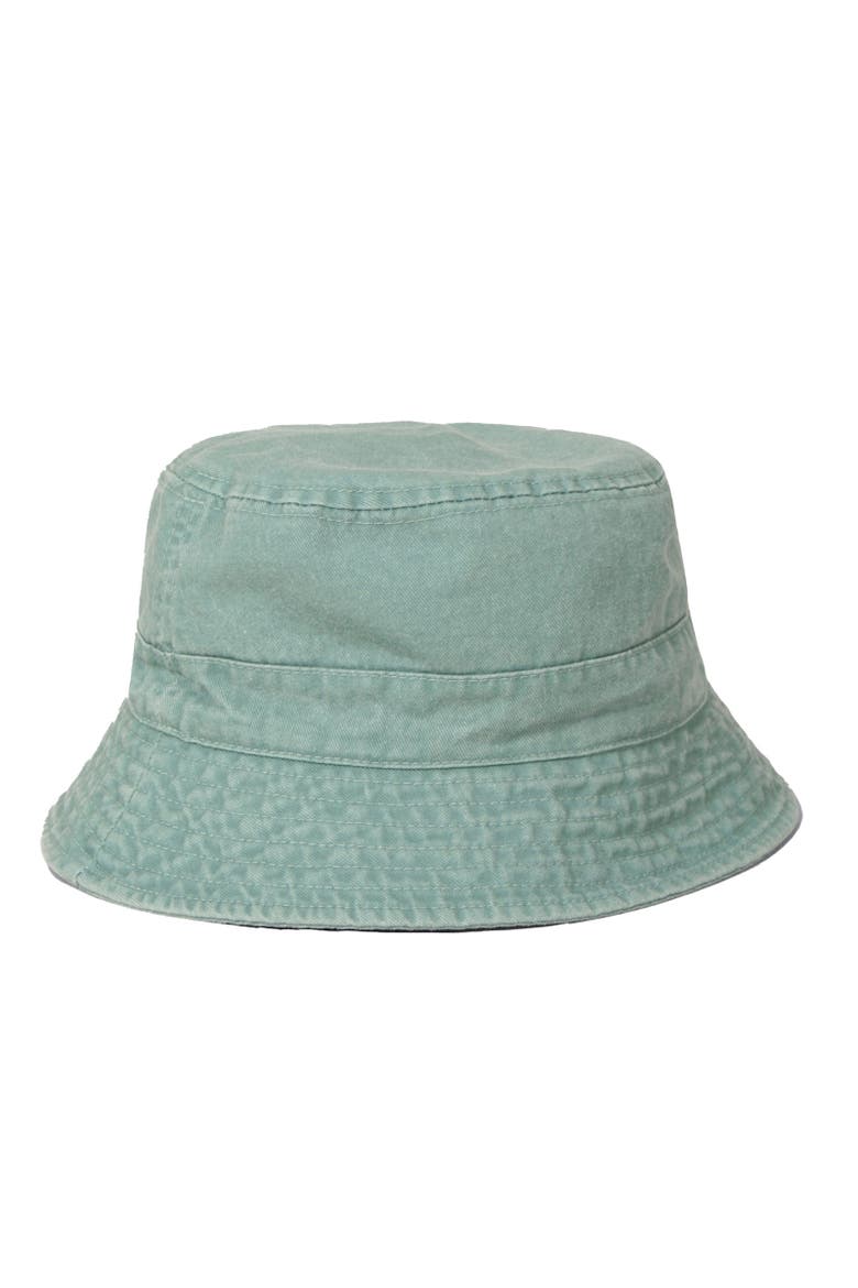 Indie Logo Natural Bucket Hat, Alternate, color, Pale Green