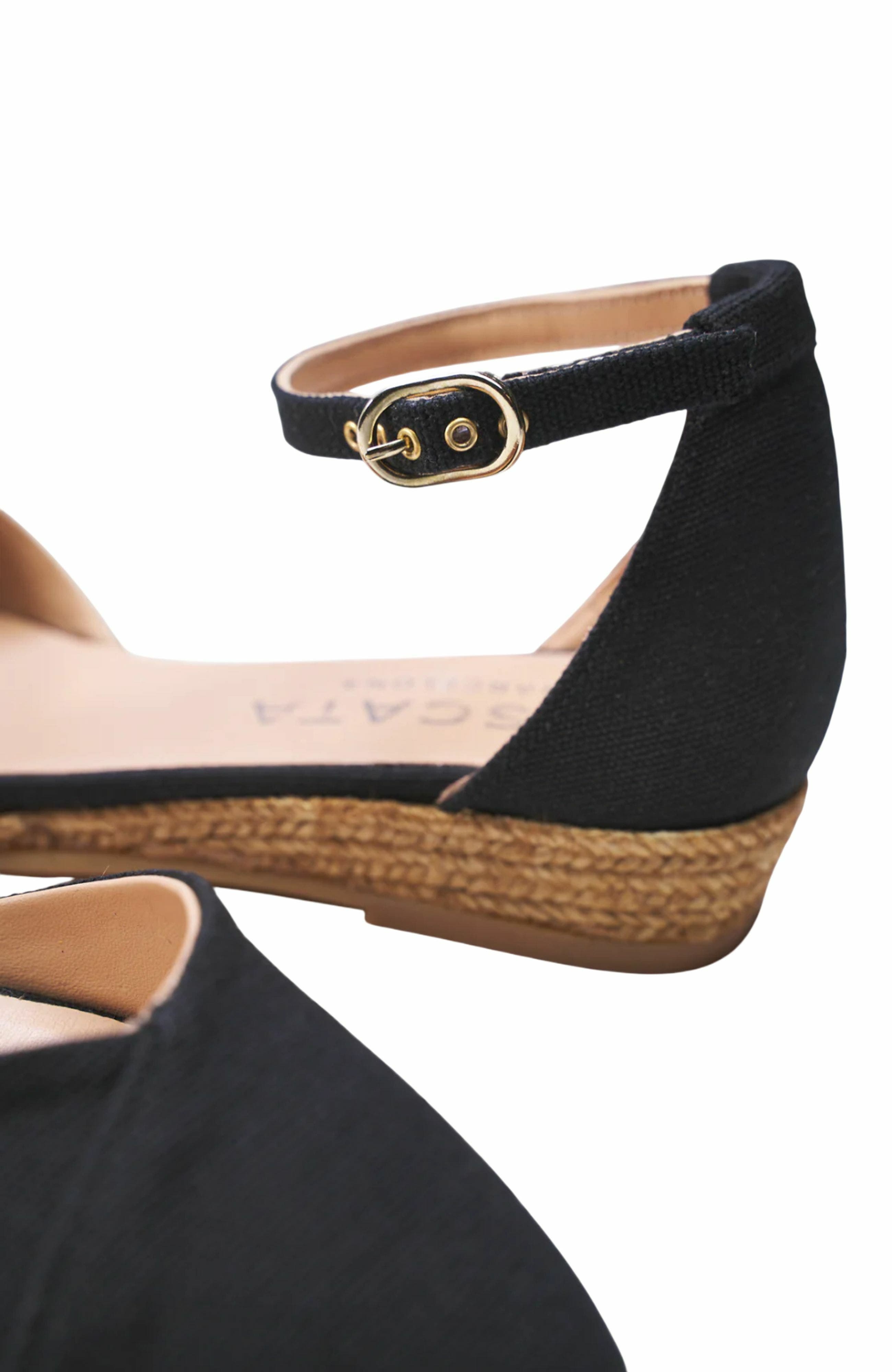 VISCATA Montroig Canvas Espadrille Flats, Alternate, color, Black